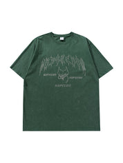 Men's Letter Graphic Oversized Short Sleeve Tee