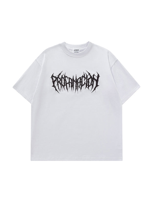 Men's Letters Oversized Short Sleeve Tee
