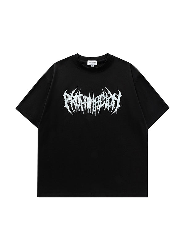 Men's Letters Oversized Short Sleeve Tee
