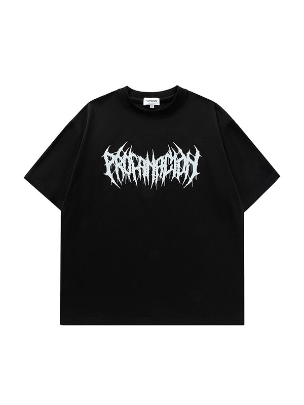 Men's Letters Oversized Short Sleeve Tee