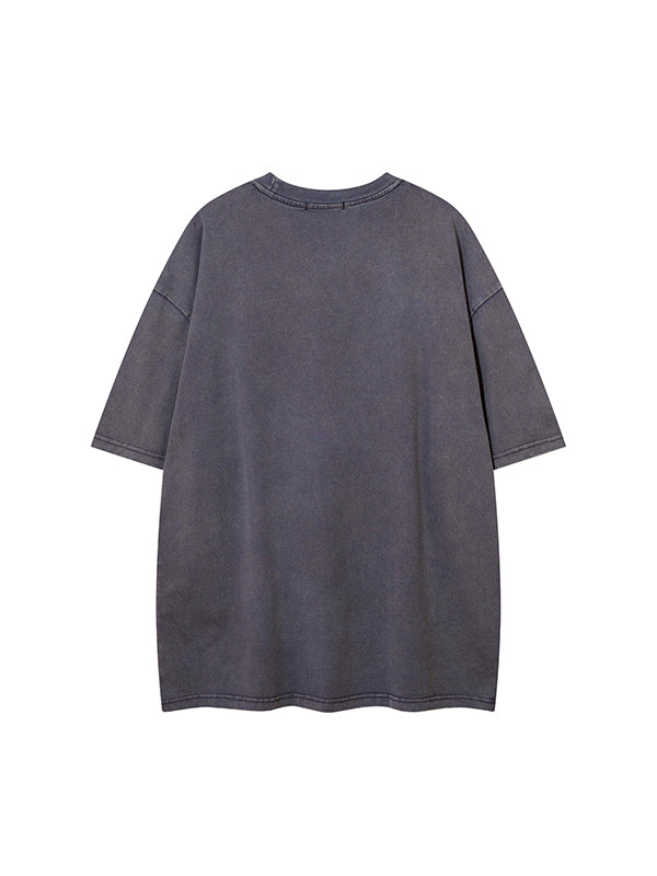 Men's Street Print Oversized Short Sleeve Tee