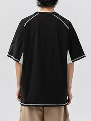 Men's Raglan Oversized Short Sleeve Tee