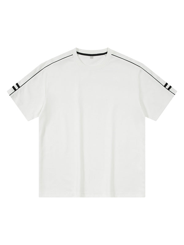 Men's Solid Color Oversized Short Sleeve Tee