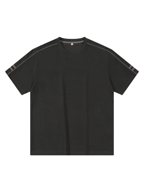 Men's Solid Color Oversized Short Sleeve Tee