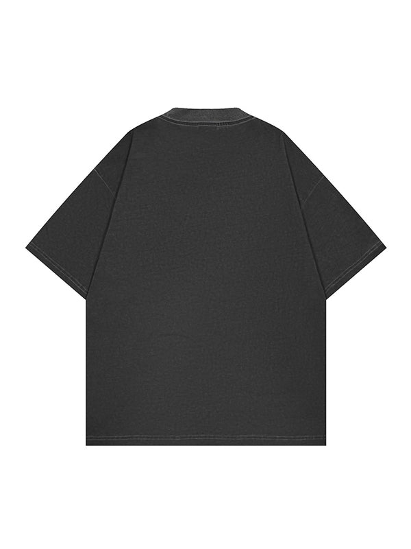 Men's Spider Print Oversized Short Sleeve Tee