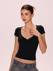 Solid color Short Sleeve Tee