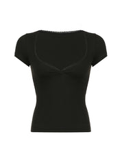 Solid color Short Sleeve Tee