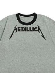 Men's Letter Print Oversized Short Sleeve Tee