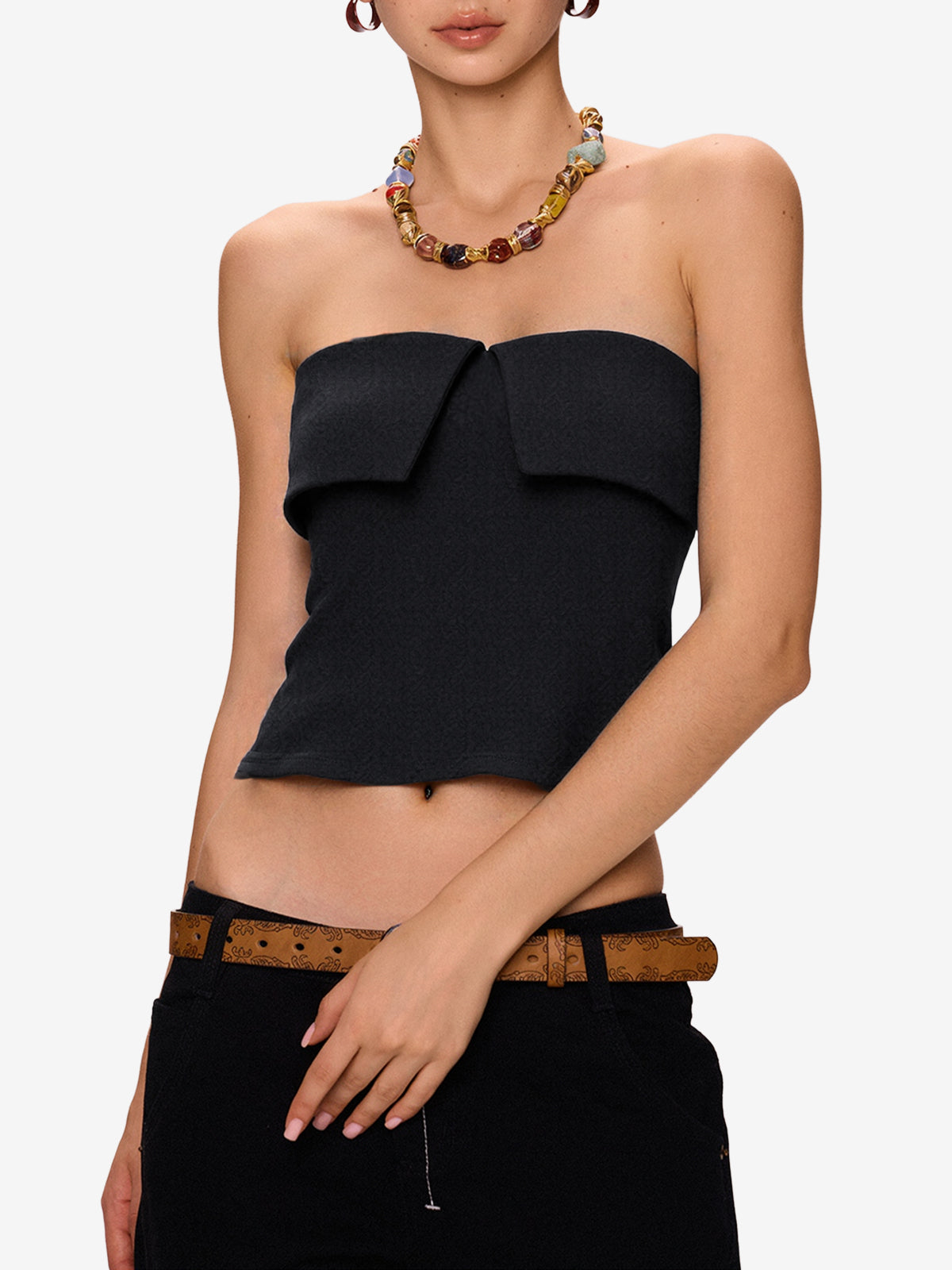 Slit Bandeau Top