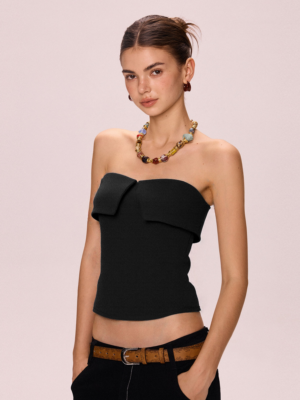 Slit Bandeau Top