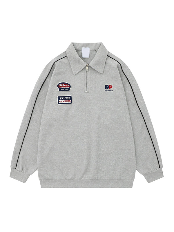 Men's Polo Oversized Long Sleeve Tee