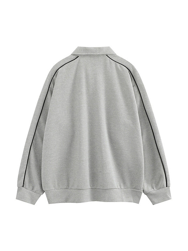 Men's Polo Oversized Long Sleeve Tee