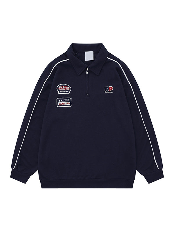 Men's Polo Oversized Long Sleeve Tee