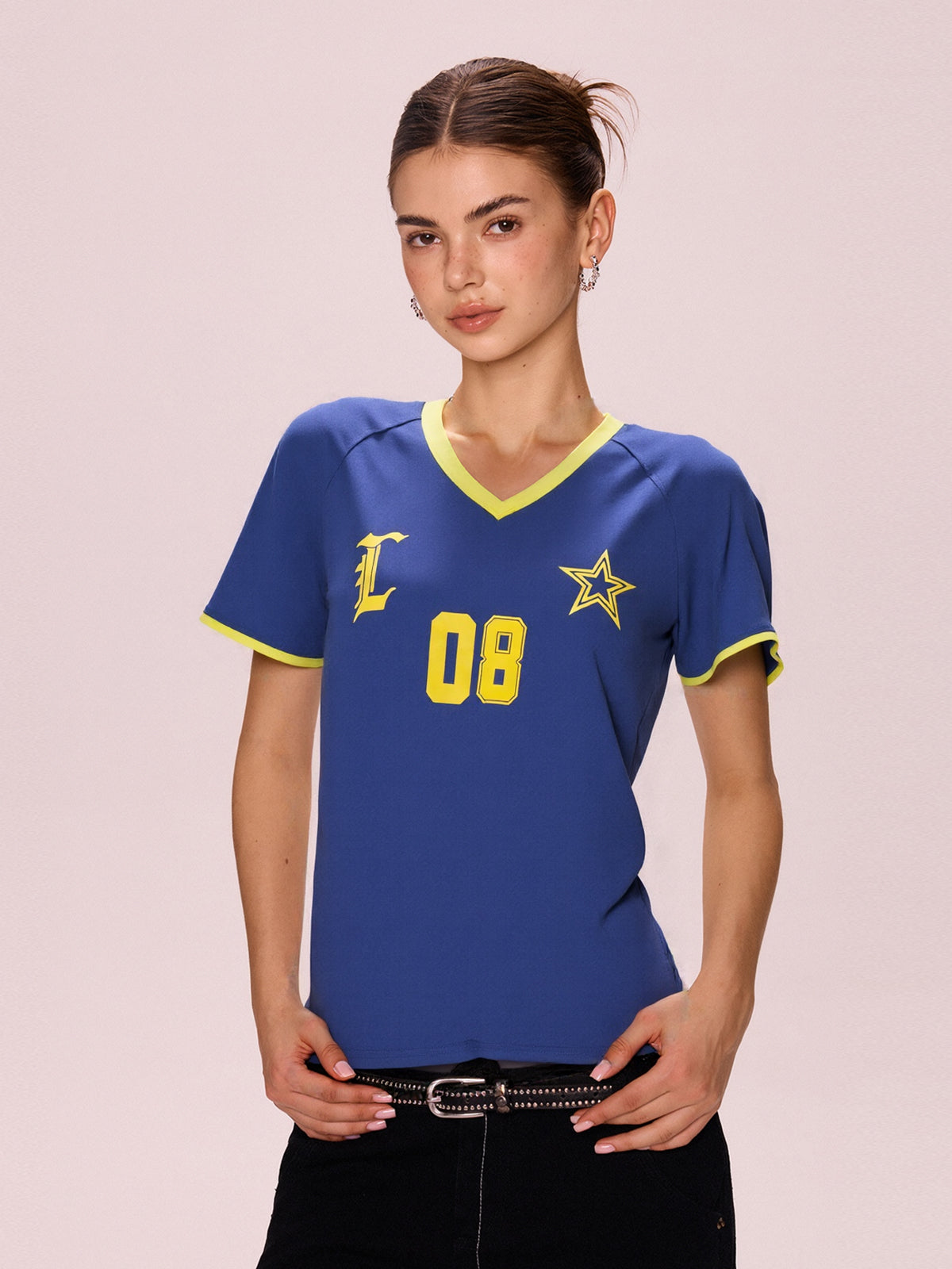 Retro Print Oversized Short Sleeve Tee