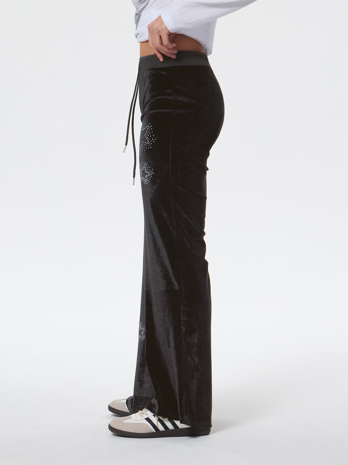 Star Print Flare Leg Pants