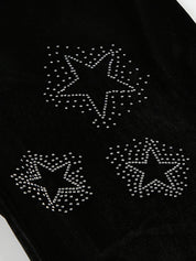 Star Print Flare Leg Pants