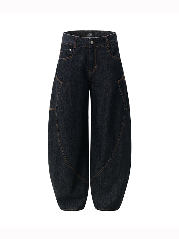 Men's Cargo Jeans With Large Pockets