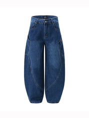 Men's Cargo Jeans With Large Pockets