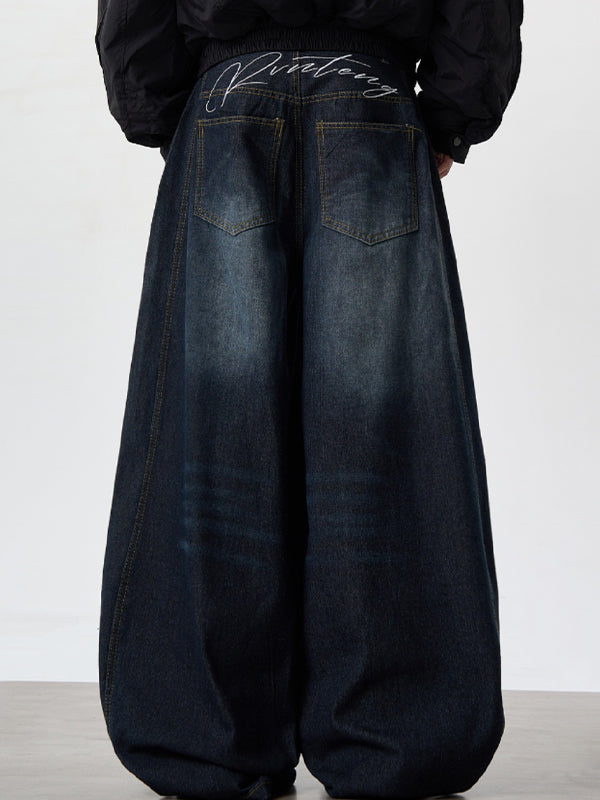 Men's Embroidered Scimitar Cargo Jeans