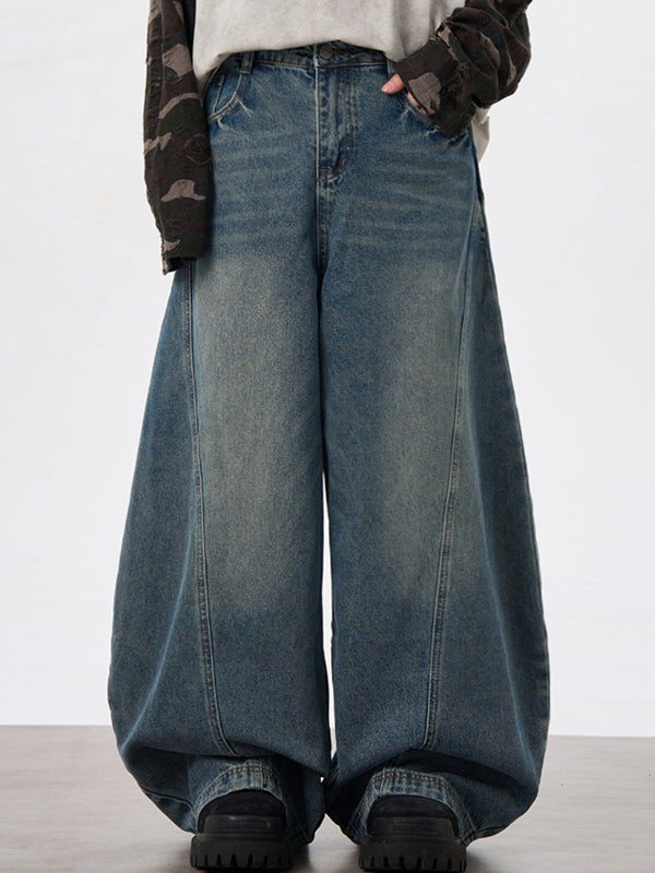 Men's Washed Cargo Jeans