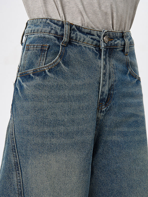 Men's Washed Cargo Jeans