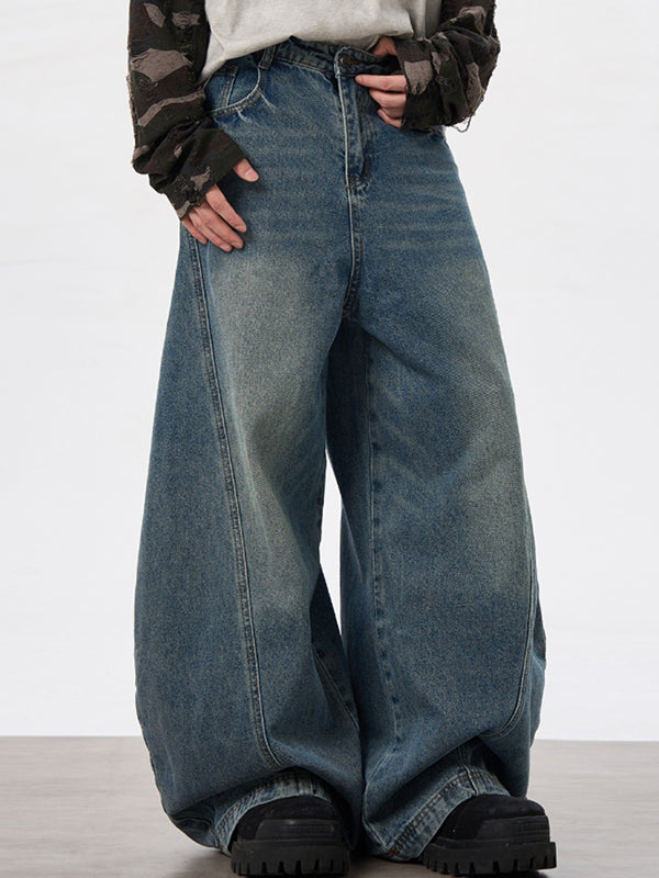 Men's Washed Cargo Jeans