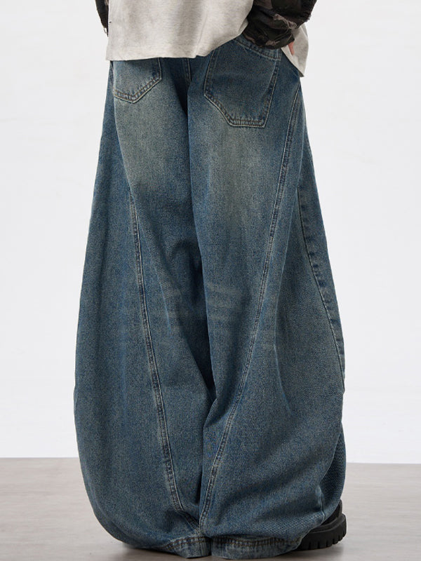 Men's Washed Cargo Jeans