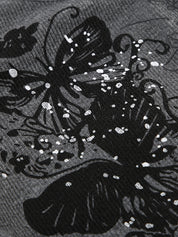 Vintage Butterfly Print Long Sleeve Knits
