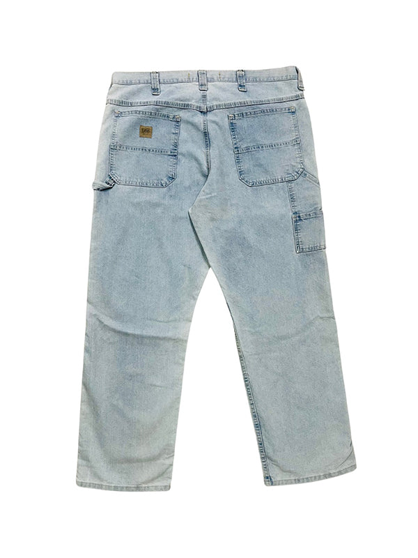 Men's Spider Print Loose Jeans