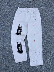 Men's Printed Loose Jeans