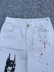Men's Printed Loose Jeans