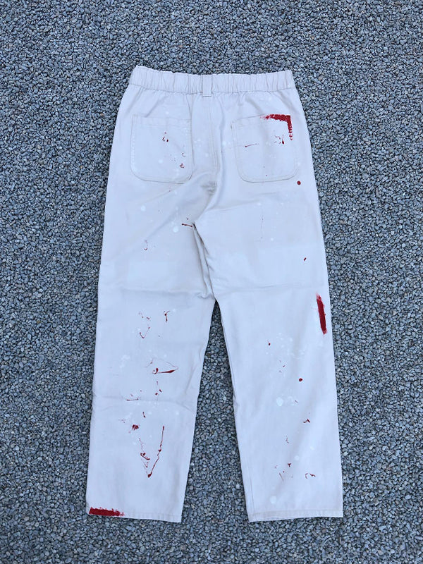 Men's Printed Loose Jeans