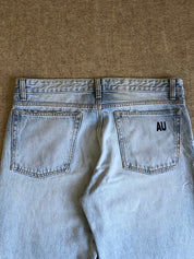 Men's Flame Print Loose Jeans
