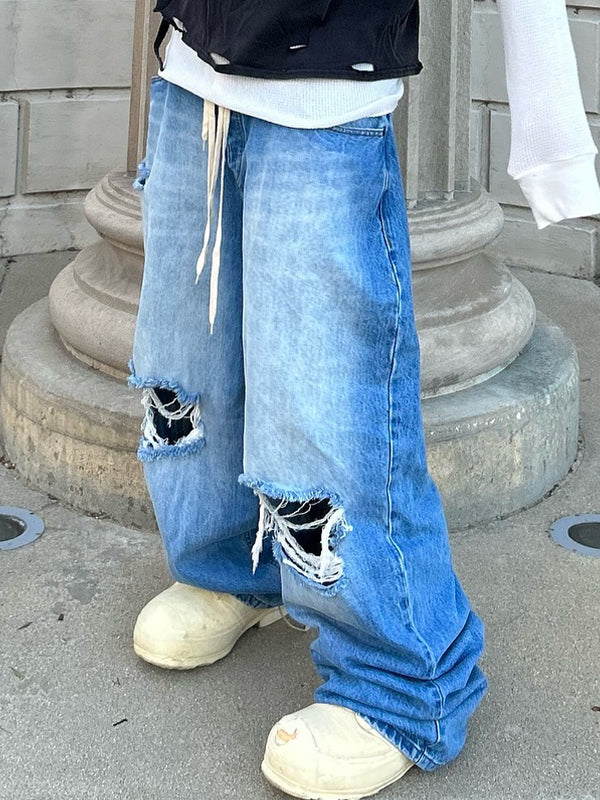 Men's Ripped Loose Jeans