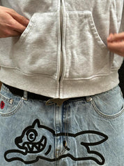 Men's Animal Print Loose Jeans
