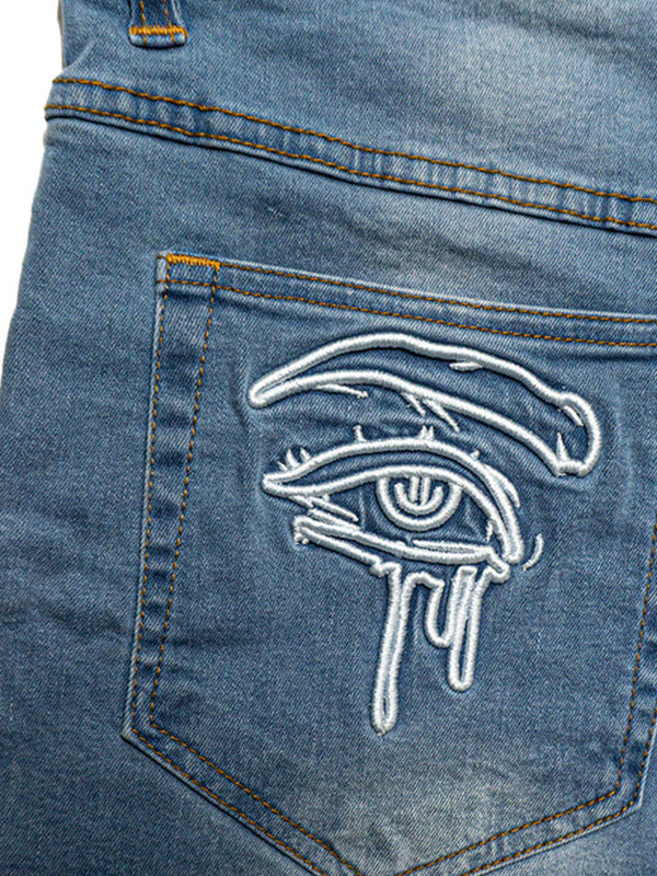 Men's Alphabet Geometric Print Shorts