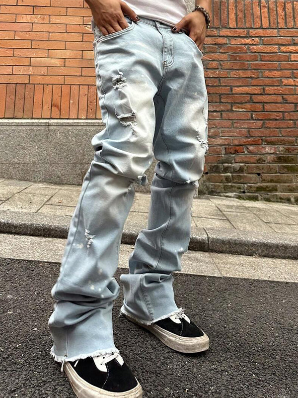 Men's Ripped Loose Jeans