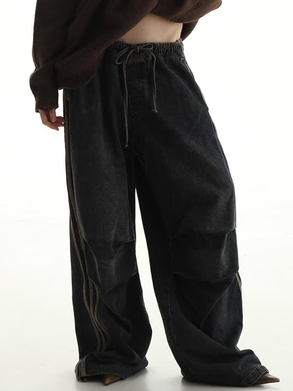 Men's Side Stripe Loose Jeans