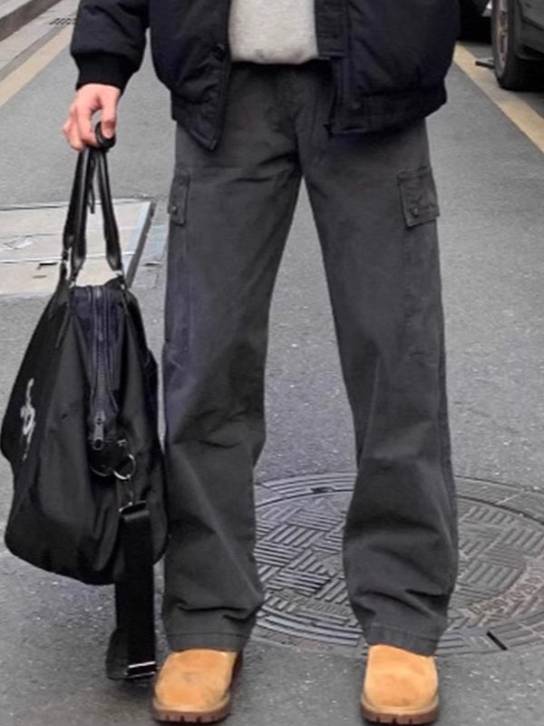 Men'S vintage Cargo Loose Jeans