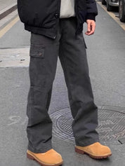 Men'S vintage Cargo Loose Jeans