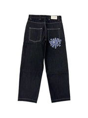 Street Print Loose Jeans