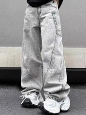 Men's Street Pocket Loose Jeans