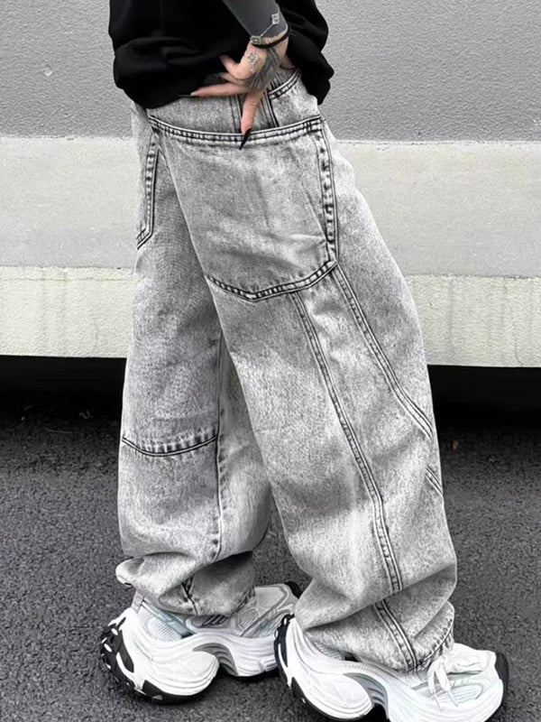 Men's Street Pocket Loose Jeans