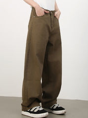 Men's Solid Colour Loose Jeans