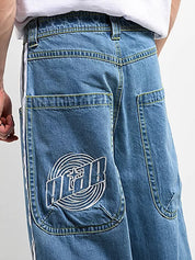 Men's Side Stripe Loose Jeans