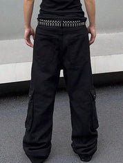 Men's Monogrammed Loose Jeans