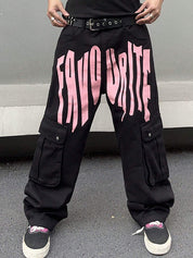 Men's Monogrammed Loose Jeans