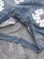 Men's Kapok Print Loose Jeans