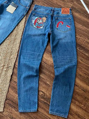 Men's Street Print Loose Jeans