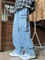 Men's Pocket Loose Jeans